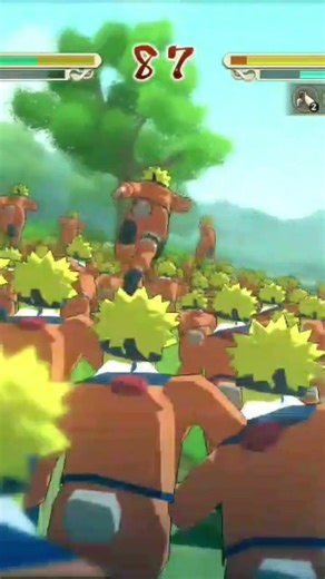 Naruto multi Shadow clone jutsu fight scene ☠️☠️☠️