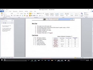PLTW CEA Water Pressure and the Hazen-Williams formula