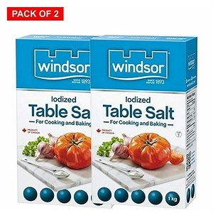 Windsor Iodized Table Salt for Cooking and Baking - 2 Packs - Each 1 KG X 2 Packs $14.99 ea. - Walmart.ca