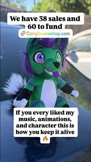 Help bring Verplex to Life! Link in bio 💚OH DIP💜 #furry #verplex #plush