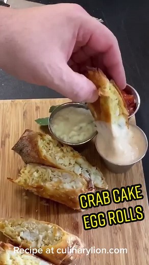 Delicious Crab Cake Egg Rolls Recipe in the Air Fryer