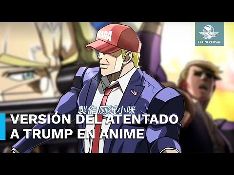 Crean anime de Donald Trump, inspirado en atentado que sufrió
