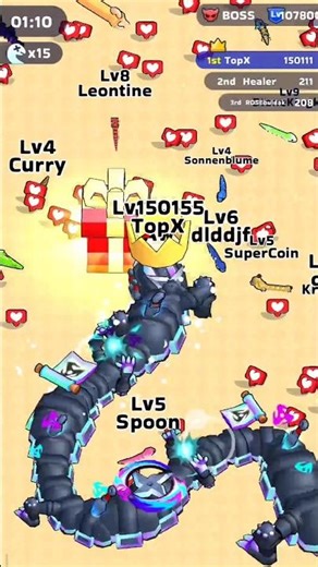 Snake Clash VIP Best Gameplay 1470 #snakeclash #games #viralshorts