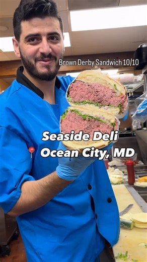 Julia Hoke on Instagram: "Seaside Deli Beer & Wine 📍 Ocean City, MD @seaside.deli.ocmd Everything I had here was 🔥 the sandwiches are piled high with meat, the chicken salad is made with rotisserie chicken from scratch every morning, the cream of crab soup?! Some of the best in town. And that Swiss Island cake was so moist and flavorful, I wanted to try every flavor. This place has everything, beer & wine, good sandwiches, desserts and all the snacks you need. The best bite for m