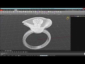 Flower Ring - Dynamic Pattern in RhinoGold