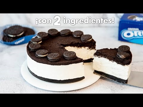 PASTEL de OREO con 2 Ingredientes 💙 | Tarta Helada | Postre SIN HORNO