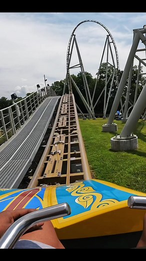 The worlds fastest multi-launch coaster 🎢 #pantheon #buschgardenswilliamsburg #extremethrills #intamin #roman #gods #virginia #povs #pov #gopro #williamsburg #worldsfastest #fy #fyp