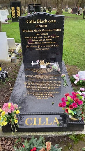 Another well known singer buried in allerton cemetery, Cilla Black. #Cilla #CillaBlack #Liverpool #TheBeatles #gravetok #cemetery #fyp #foryoupage #SurpriseSurprise #blinddate