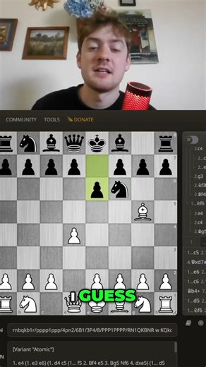 Atomic Chess EXPLODES Standard Chess! See the Difference! #shorts