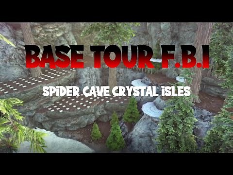 F.B.I BASE TOUR SPIDER CAVE CRYSTAL ISLES 3 MEN / ARK SURVIVAL EVOLVED PS4 / REDWOOD CAVE
