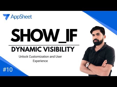 AppSheet: SHOW IF | Ep-10 | Conditionally Show or Hide a Column Value Tutorial | [Hindi]