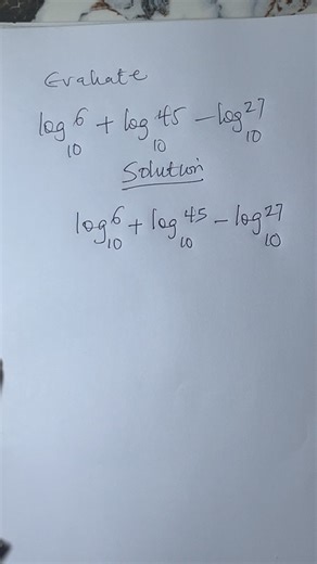 A simple logarithmic evaluation | Mathematics Genius