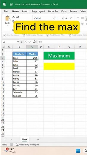 Find the Highest Value in Excel in Seconds!