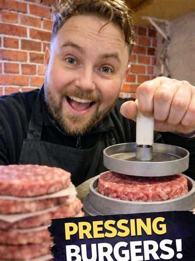 Oddly Satisfying ASMR: Hand Pressed Burgers Experience