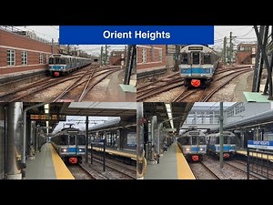 MBTA Blue Line | PM Rush MBTA Blue Line Action at Orient Heights