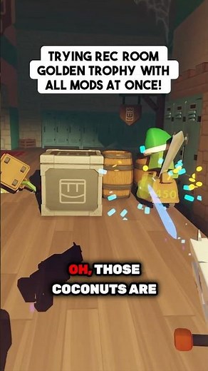 TRYING REC ROOM GOLDEN TROPHY WITH ALL MODS AT ONCE!
