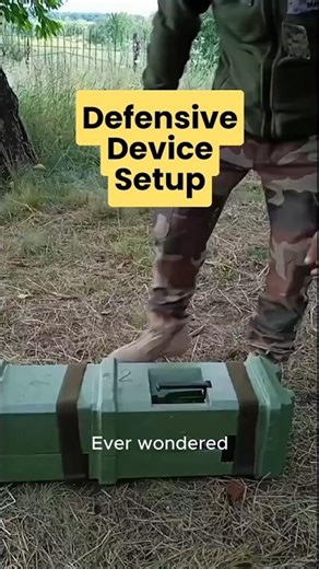 How This Defensive Device Is Set Up #militarytechnology #defensetech #militaryequipment