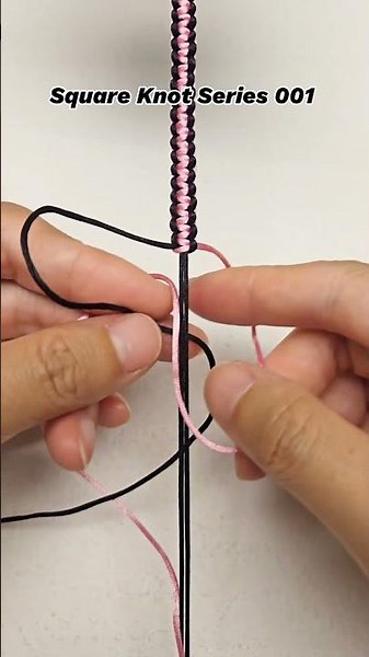 Square Knot Series 01 | From Basics to Creative Patterns #shortstutorial #macrameknot #knot #diy