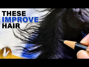 Beginners Horse Hair Tips With Colored Pencils - Drawing Tips Tutorial