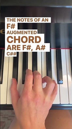 What Are The Notes Of an F Sharp Augmented Chord? #shorts