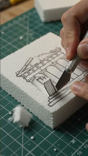 How to Make Realistic Greek Temple Ruins from Thermocol | DIY EPS Foam Sculpture Tutorial