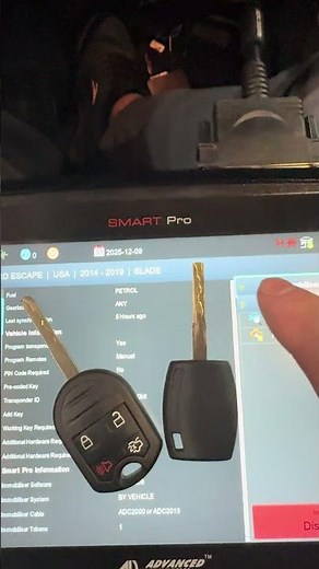 2017 Ford escape new remote key not an instructional video #allockandkeyco #smartpro #locksmithlife￼