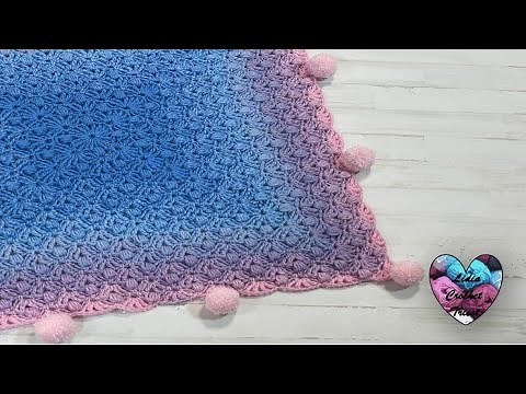 Couverture Crochet bébé « Charlotte » Lidia Crochet Tricot Facile