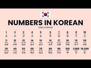 🇰🇷 Learn Korean Numbers (1 to 10,000) | Sino-Korean Counting for Beginners