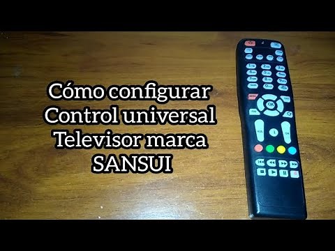 Código para tv SANSUI. control universal.