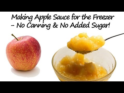 Making Apple Sauce for the Freezer - No Canning & No Added Sugar!