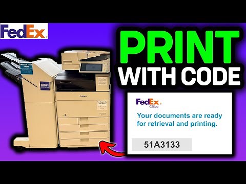 How To PRINT At Fedex With Retrieval Code 2026 - FedEx Print & Go Instructions