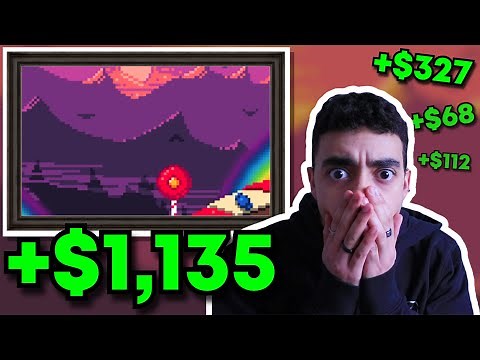 How I Sold My ART For $1000! (PIXEL ART)
