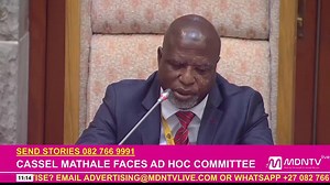 Deputy Police Minister Cassel Mathale is sworn in to testify before the Ad Hoc Committee | MDN News
