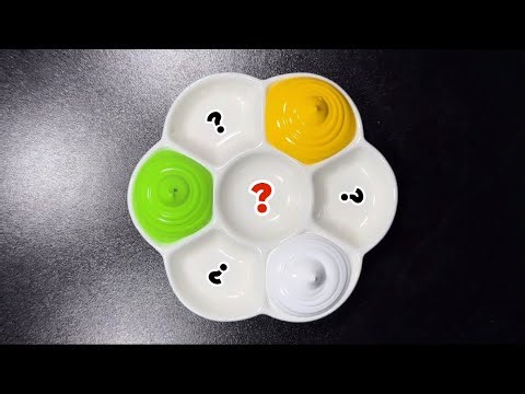 ❤️Making 7 Beautiful Colors from Lime Green, Yellow and White || Satisfying Color Mixing