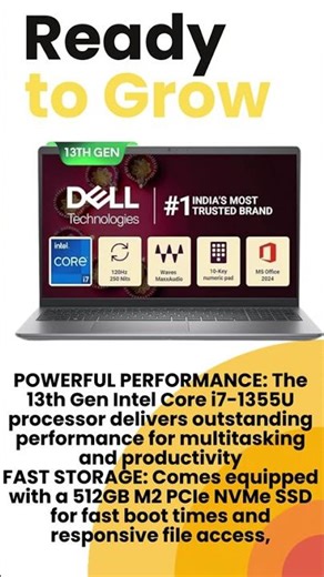 Dell Inspiron 3530 Core i7 Review | Good for Office & Study?#delllaptop