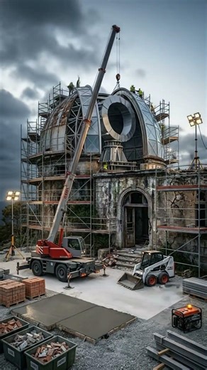 🌌 Abandoned Observatory Rebuilt Into a Futuristic Star Gazing Retreat 🔭➡️🏠