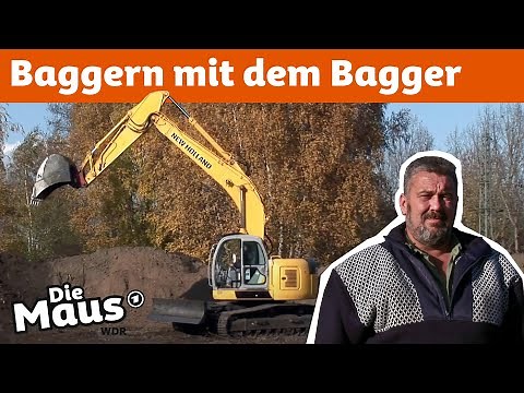 Wie steuert man einen Bagger? | DieMaus | WDR