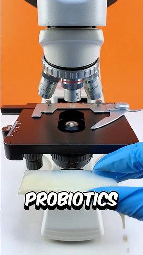 Probiotic drink under the microscope 🔬😱