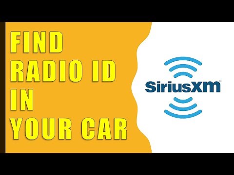 How do you find the Sirius XM Radio ID in your car?