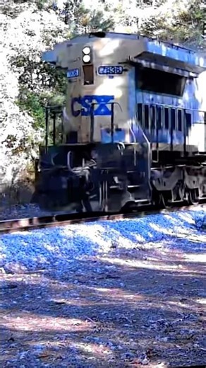 Long hood forward yn2 dash 8 leads long hood forward 6 or 7 car freight train