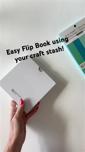 Easy diy flip book using your #craft stash! ‪@michaels‬ recollection card stock + ‪@TombowUSA‬ adhesive