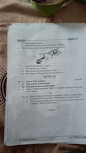 Biology Session 5 Set 1 question paper