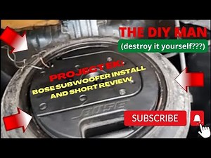Project EK: Bose Subwoofer Install and Short Review