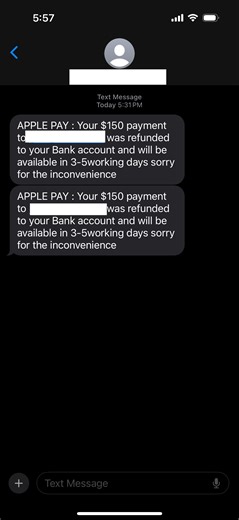 Apple Pay Refund-Is this a scam? - Apple Community