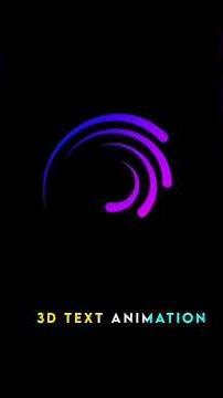 3D Text Animation