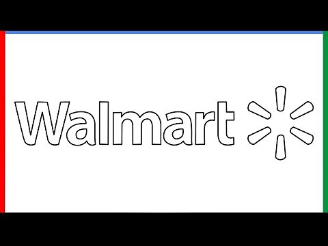 How to draw Walmart Logo step by step for beginners