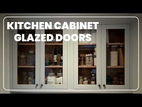 The easiest way to install glass/perspex in cabinet doors