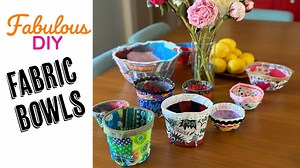 Fabric Bowls: Upscycle fabric scraps into an easy, DIY, no-sew,  gift or product! | Zoe Balsam Biggs | Skillshare