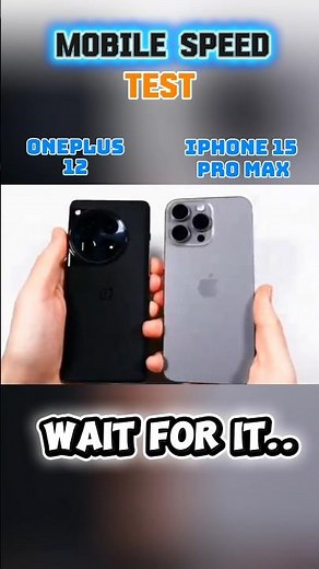 🔥 ONEPLUS 12 vs iPHONE 15 PRO MAX – Ultimate Speed Test! 🔥