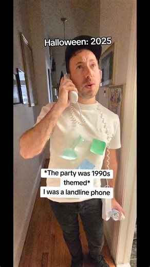 Halloween 2025: Party Theme: 1990's. Costume: A Landline Phone. Also: NYC--- a bit terrifying on halloween 😄 ☎️ What did you get upto for halloween?! -- #halloween #halloween2025 #costume #fun #nyc #singer #actor #vocalcoach #weekend #reels #discover #fun #weekend #1990s #fyp #theatrekid #nycmoment | Adam Ross Glickman